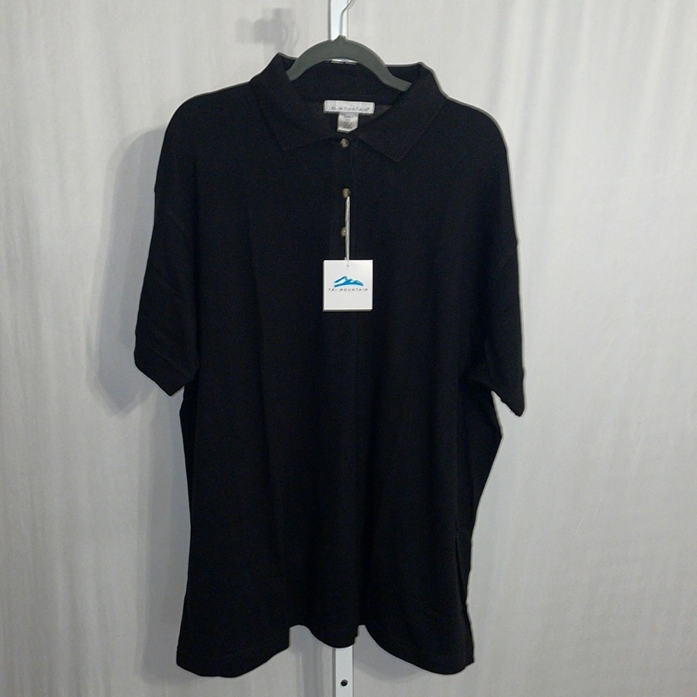 Tri-Mountain Black Polo 2XL
